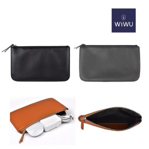 WIWU 스킨프로 디지털 미니파우치 애플 노트북 액세서리 가죽 가방 위우