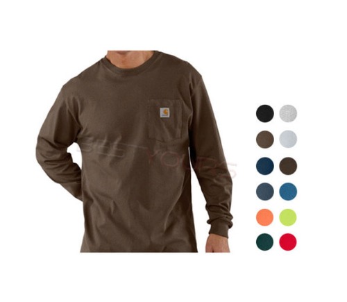칼하트 K126 남성 포켓 롱슬리브 티셔츠 12종 Carhartt