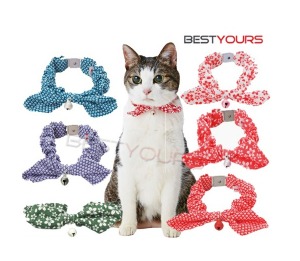 페티오 고양이 방울 목걸이 방물 스카프