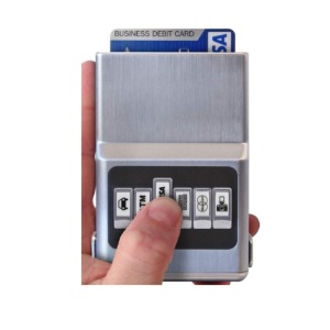 ACM RFID 슬림 카드 푸쉬버튼 지갑 홀더